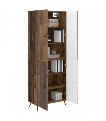 vidaXL Cabinet Set 2 pcs Old Wood Engineered Wood