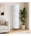 vidaXL Cabinet Set 2 pcs High Gloss White Engineered Wood