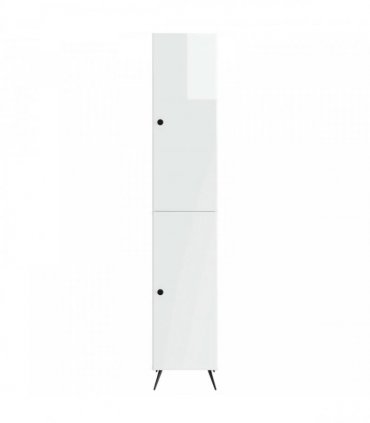 vidaXL Cabinet Set 2 pcs High Gloss White Engineered Wood
