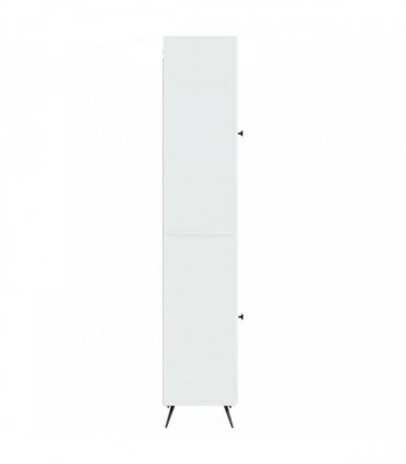 vidaXL Cabinet Set 2 pcs High Gloss White Engineered Wood