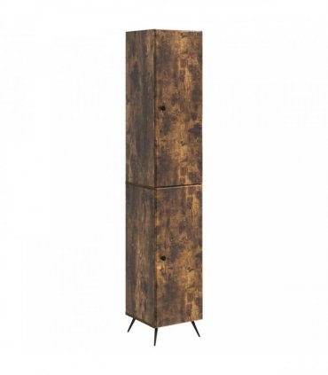 vidaXL Cabinet Set 2 pcs Smoked Oak Engineered Wood