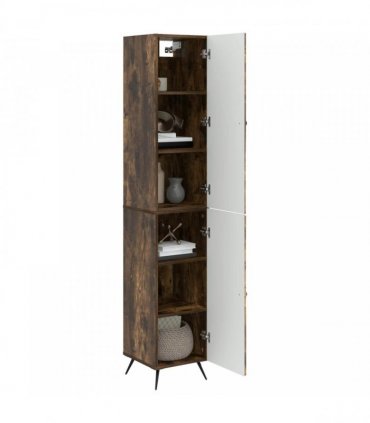 vidaXL Cabinet Set 2 pcs Smoked Oak Engineered Wood