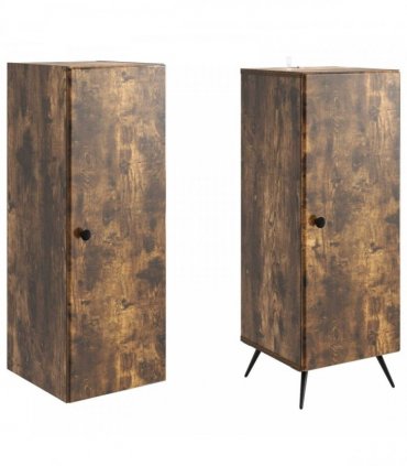 vidaXL Cabinet Set 2 pcs Smoked Oak Engineered Wood