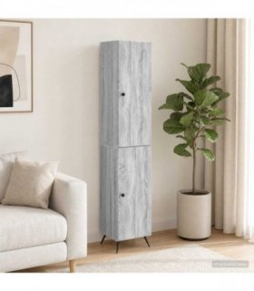 vidaXL Cabinet Set 2 pcs Grey Sonoma Engineered Wood