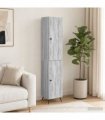 vidaXL Cabinet Set 2 pcs Grey Sonoma Engineered Wood