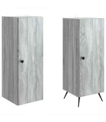 vidaXL Cabinet Set 2 pcs Grey Sonoma Engineered Wood