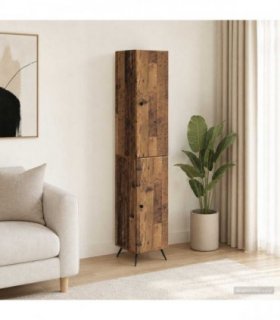 vidaXL Cabinet Set 2 pcs Old Wood Engineered Wood