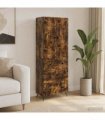vidaXL Cabinet Set 2 pcs 66 x 34.5 x 90 cm Engineered Wood Smoked Oak