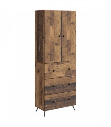 vidaXL Cabinet Set 2 pcs 66 x 34.5 x 90 cm Engineered Wood Old Wood