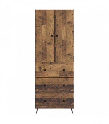 vidaXL Cabinet Set 2 pcs 66 x 34.5 x 90 cm Engineered Wood Old Wood
