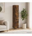 vidaXL Cabinet Set 2 pcs 33 x 34.5 x 180 cm Engineered Wood Smoked Oak