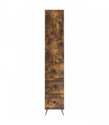 vidaXL Cabinet Set 2 pcs 33 x 34.5 x 180 cm Engineered Wood Smoked Oak