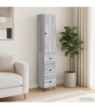 vidaXL Cabinet Set 2 pcs 33 x 34.5 x 180 cm Engineered Wood
