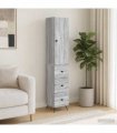 vidaXL Cabinet Set 2 pcs 33 x 34.5 x 180 cm Engineered Wood