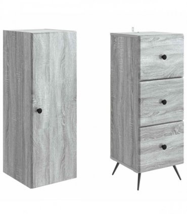vidaXL Cabinet Set 2 pcs 33 x 34.5 x 180 cm Engineered Wood