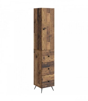 vidaXL Cabinet Set 2 pcs 33 x 34.5 x 180 cm Engineered Wood Old Wood