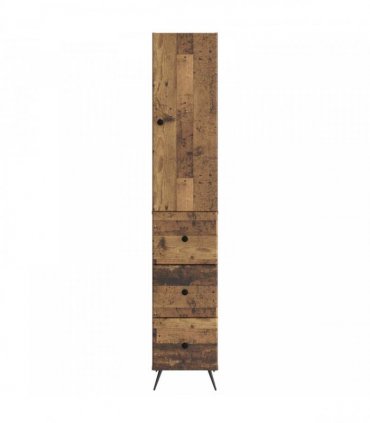 vidaXL Cabinet Set 2 pcs 33 x 34.5 x 180 cm Engineered Wood Old Wood