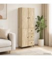 vidaXL Cabinet Set 2 pcs Sonoma Oak Engineered Wood