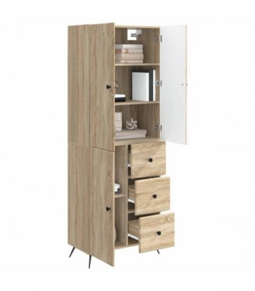 vidaXL Cabinet Set 2 pcs Sonoma Oak Engineered Wood