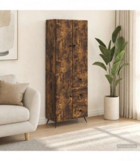 vidaXL Cabinet Set 2 pcs Smoked Oak Engineered Wood