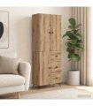 vidaXL Cabinet Set 2 pcs Artisan Oak Engineered Wood