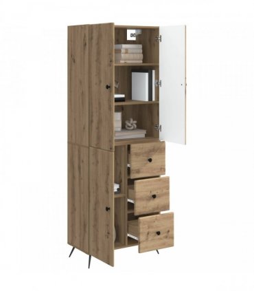 vidaXL Cabinet Set 2 pcs Artisan Oak Engineered Wood