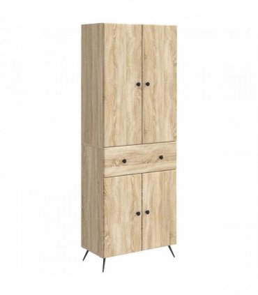 vidaXL Cabinet Set 2 pcs Sonoma Oak 66 x 34.5 x 90 cm Engineered Wood