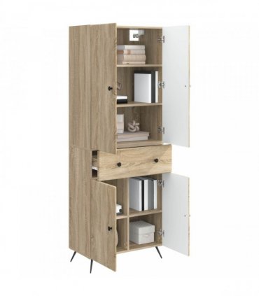 vidaXL Cabinet Set 2 pcs Sonoma Oak 66 x 34.5 x 90 cm Engineered Wood