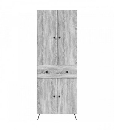 vidaXL Cabinet Set 2 pcs Grey Sonoma 66 x 34.5 x 90 cm Engineered Wood