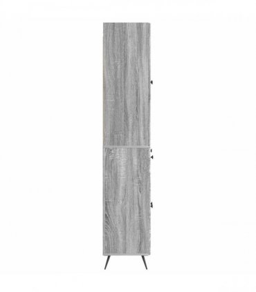 vidaXL Cabinet Set 2 pcs Grey Sonoma 66 x 34.5 x 90 cm Engineered Wood