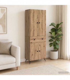 vidaXL Cabinet Set 2 pcs Artisan Oak 66 x 34.5 x 90 cm Engineered Wood