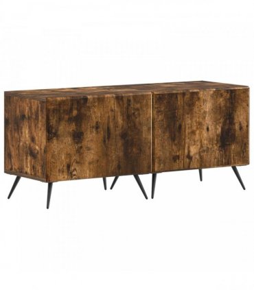 vidaXL LED TV Cabinet BREDA 3 pcs Smoked Oak Engineered Wood