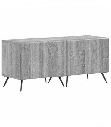 vidaXL LED TV Cabinet BREDA 3 pcs Grey Sonoma Engineered Wood
