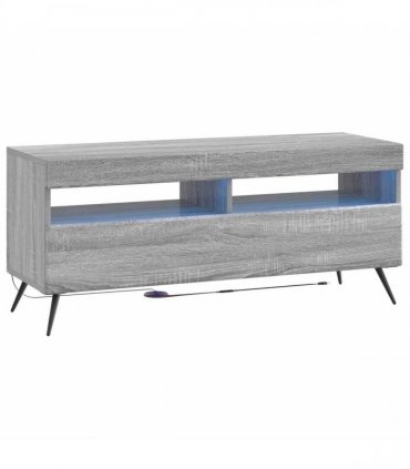 vidaXL LED TV Cabinet BREDA 3 pcs Grey Sonoma Engineered Wood