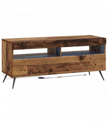 vidaXL LED TV Cabinet BREDA 3 pcs Old Wood Engineered Wood