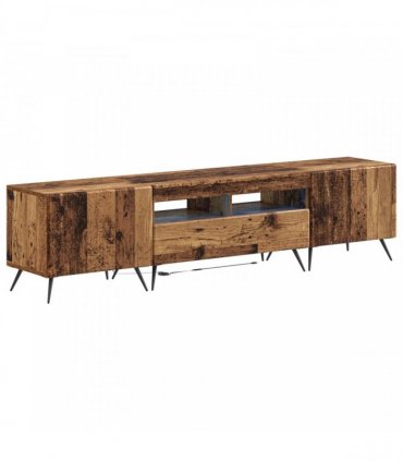 vidaXL LED TV Cabinet BREDA 3 pcs Old Wood Engineered Wood