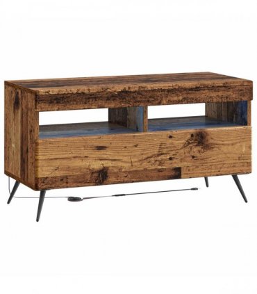 vidaXL LED TV Cabinet BREDA 3 pcs Old Wood Engineered Wood