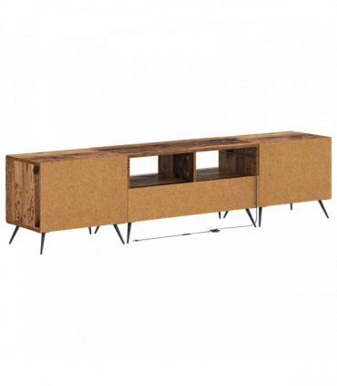 vidaXL LED TV Cabinet BREDA 3 pcs Old Wood Engineered Wood