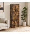 vidaXL Cabinet Set 2 pcs Smoked Oak 66 x 34.5 x 92 cm Engineered Wood