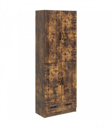 vidaXL Cabinet Set 2 pcs Smoked Oak 66 x 34.5 x 92 cm Engineered Wood