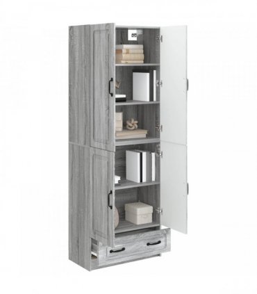 vidaXL Cabinet Set 2 pcs Grey Sonoma Engineered Wood