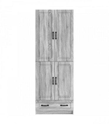 vidaXL Cabinet Set 2 pcs Grey Sonoma Engineered Wood