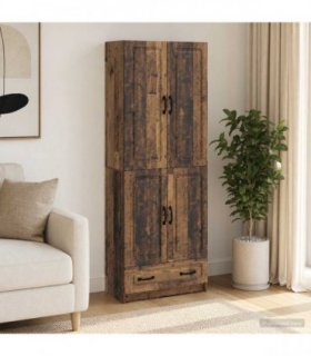 vidaXL Cabinet Set 2 pcs Old Wood Engineered Wood