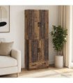 vidaXL Cabinet Set 2 pcs Old Wood Engineered Wood