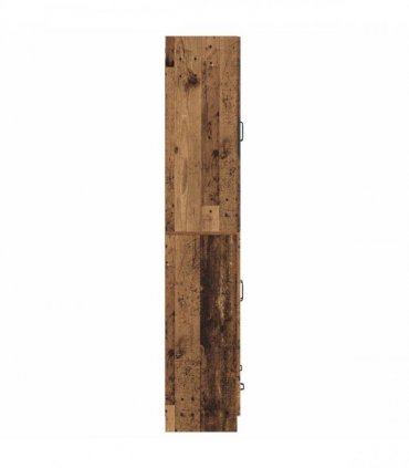 vidaXL Cabinet Set 2 pcs Old Wood Engineered Wood