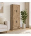 vidaXL Cabinet Set 2 pcs Artisan Oak Engineered Wood