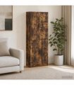 vidaXL Cabinet Set 2 pcs Smoked Oak 66 x 34.5 x 87 cm Engineered Wood