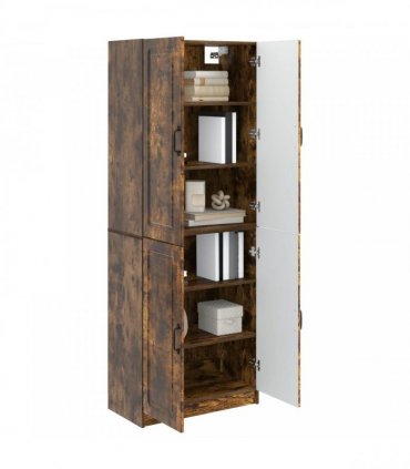 vidaXL Cabinet Set 2 pcs Smoked Oak 66 x 34.5 x 87 cm Engineered Wood