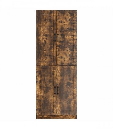vidaXL Cabinet Set 2 pcs Smoked Oak 66 x 34.5 x 87 cm Engineered Wood