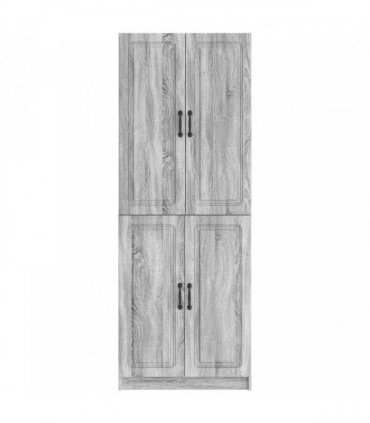 vidaXL Cabinet Set 2 pcs Grey Sonoma 66 x 34.5 x 87 cm Engineered Wood